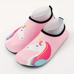 Unicorn Water Shoes for Girls Quick Dry Non Slip Lightweight Soft Socks