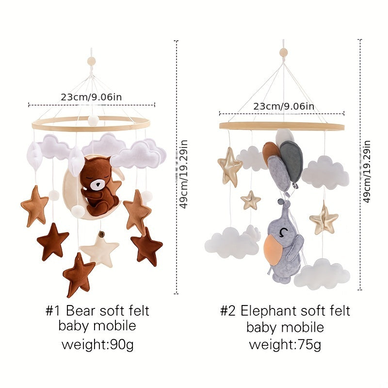 360 Rotation Animal Soft Pandent for Baby Crib