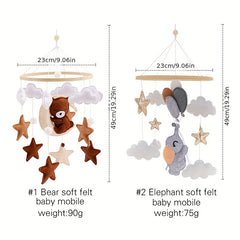 360 Rotation Animal Soft Pandent for Baby Crib