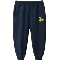 Toddler Boy's Airplane Embroidered Sweatpants