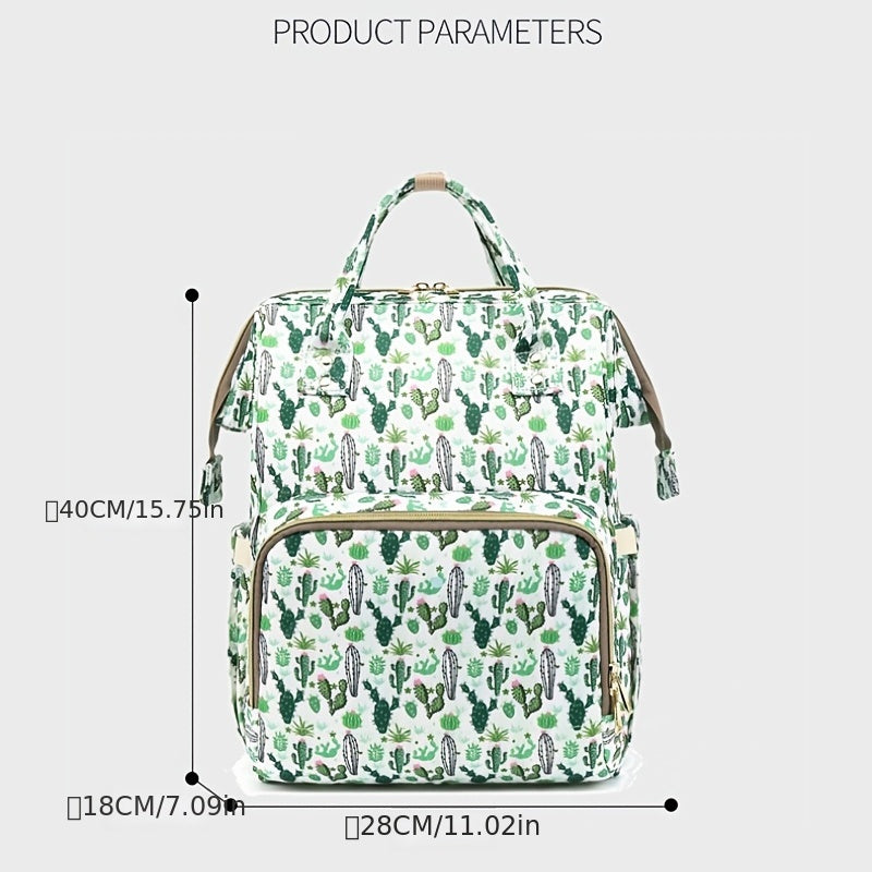 Multifunctional Mommy Backpack Diaper Bag Waterproof Large Capacity