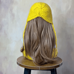 22in Lifelike Reborn Doll Girl Long Hair Yellow Hoodie Lace Heart Patch