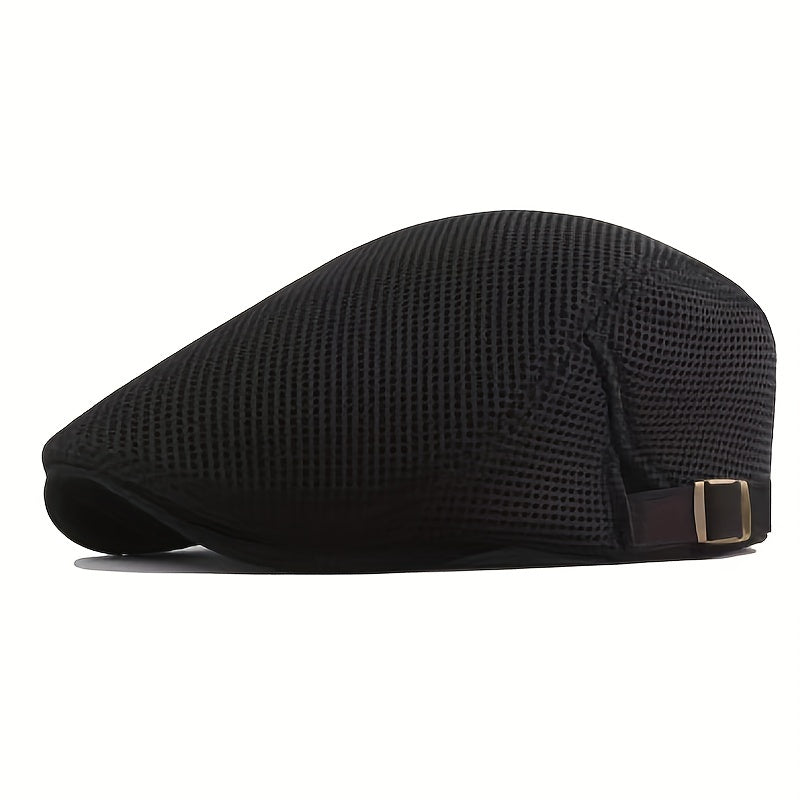 Men's Mesh Beret Hat Breathable Summer Hat