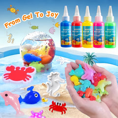 30-Piece Novelty Friendship Party Set with Magic Gel Models and Storage Box