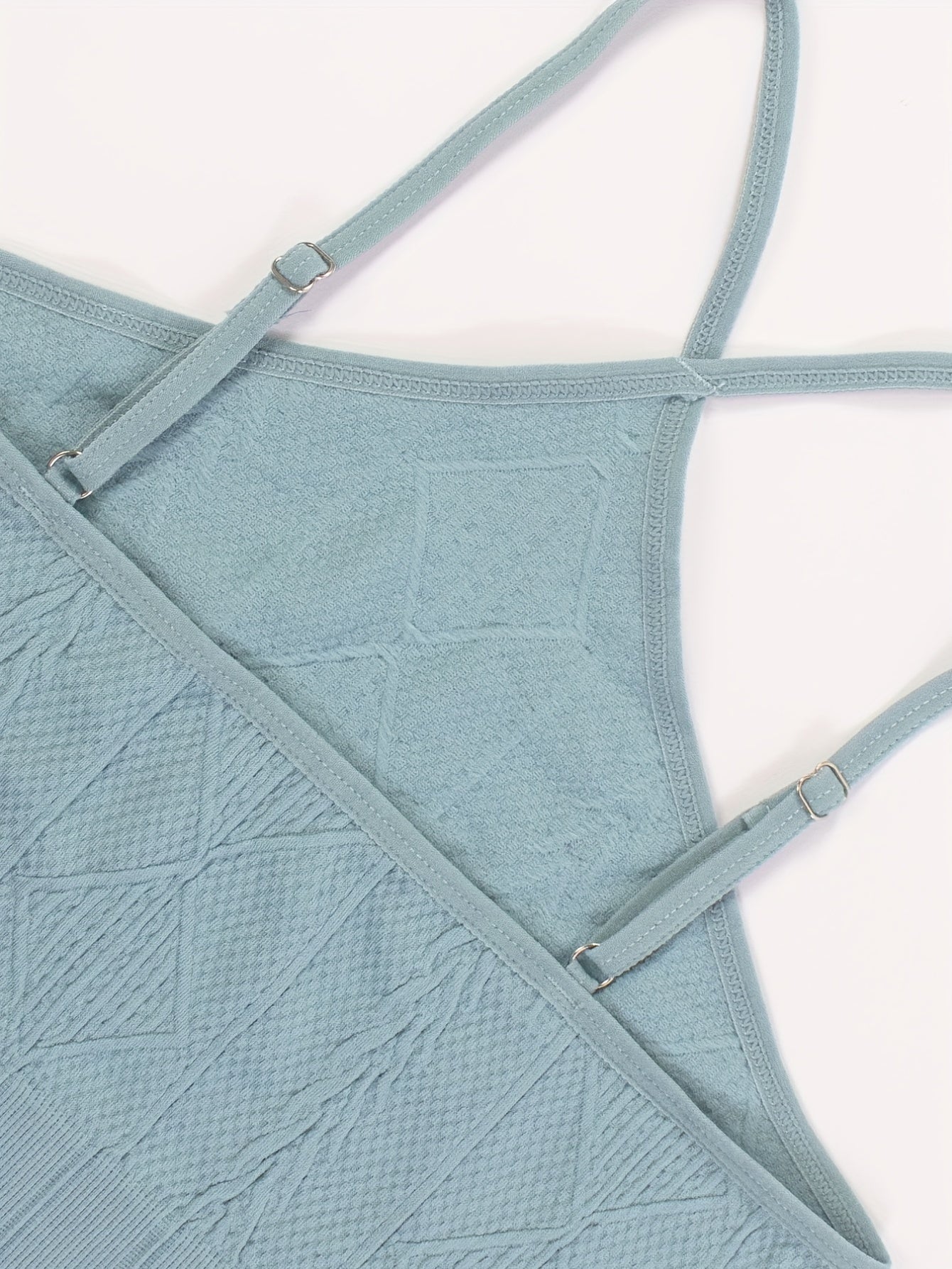 Argyle Pattern Bra & Panties Lingerie Set