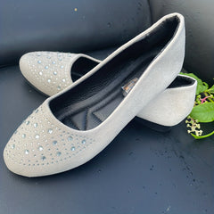 Women's Rhinestone Flat Loafers Lightweight Slip On Shoes