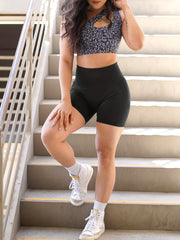 Butt Lifting Seamless Yoga Shorts High Waist Biker Sports Short