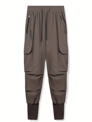 Spring Men's Outdoor Trousers Quick drying Breathable Elastic Fitness Beam Foot