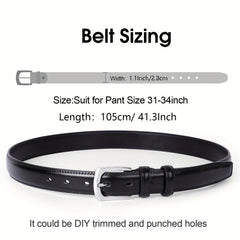 Ruciyg Men's Leather Dress Belt Claw Buckle Classic Casual Belt