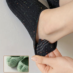 7 Pairs Colorful Polka Dot Socks Soft Lightweight Low Cut Ankle Socks Women's