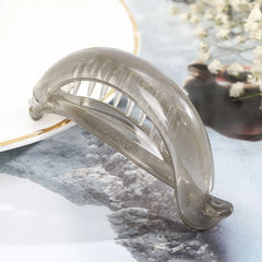 Translucent Hair Clip Girl Banana Clip Vertical Clip Ponytail Clip