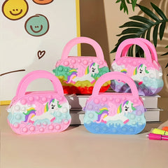 Pony Handbag Silicone Coin Purse Bubble Toy Girls