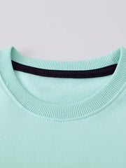 Girls Puppy Embroidery Sweatshirt Top Pullovers For Sports Casual Outfit
