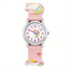 Colorful Unicorn Pattern Kids Watch