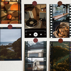 10pcs Creative Postcards Indoor Wall Self Paste Photo Material