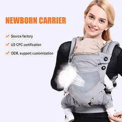 Breathable Baby Strap Children's Back Towel Grey