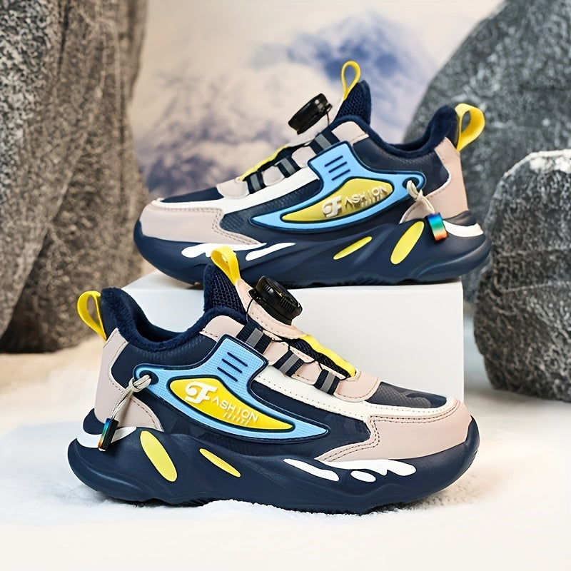 Boy's Snow Shoes Plush Lining Non Slip Sneakers