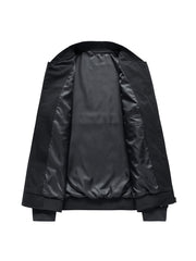 Casual Stand Collar Windbreaker Jackets Men's Zip Up Jackets