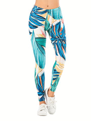 Leopard Print Leggings Slim Long Casual Bottoms