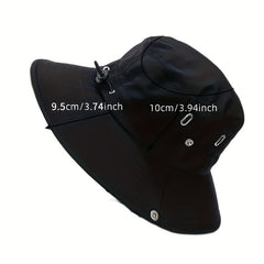 Sunshade Big Brim Cowboy Bucket Hat for Outdoor Sport