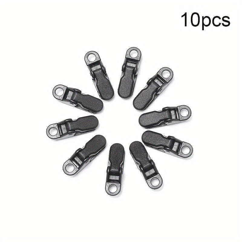 10pcs Tent Clip for Camping and Hiking Adjustable Buckle