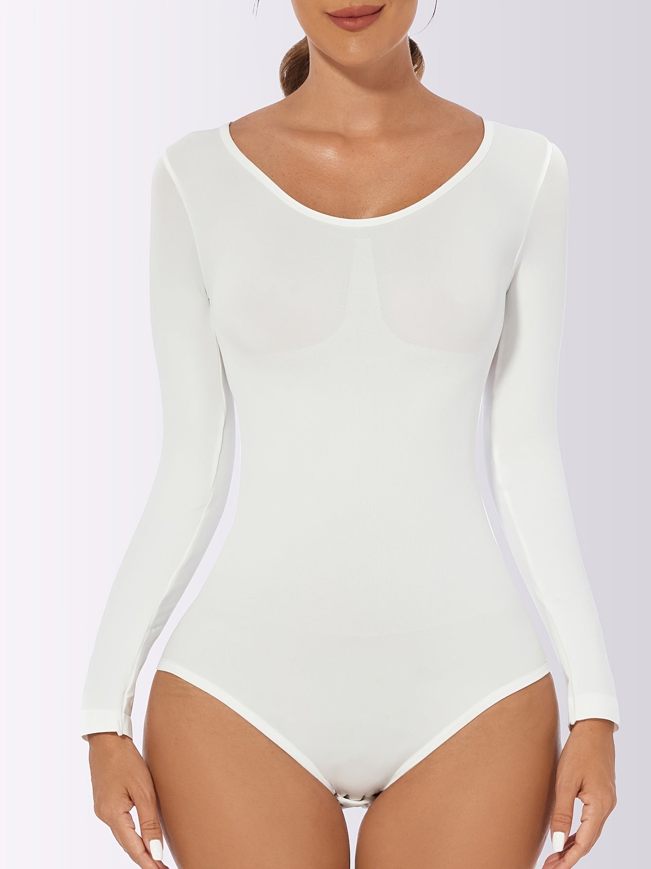 Women's Long Sleeve Tummy Control Butt Lifter Body Shaper