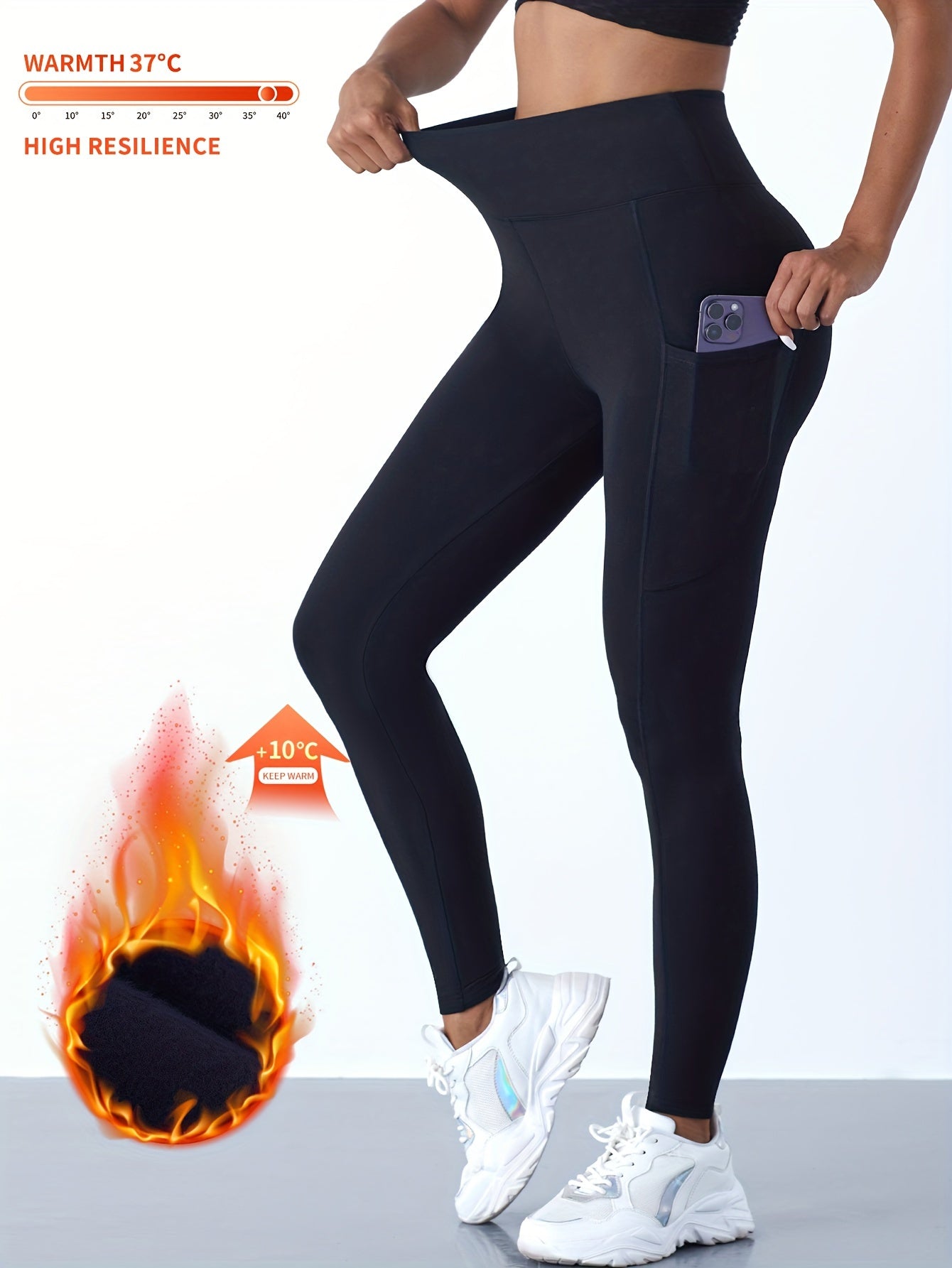 High Waist Slim Yoga Legging Pocket Workout Yoga Pant