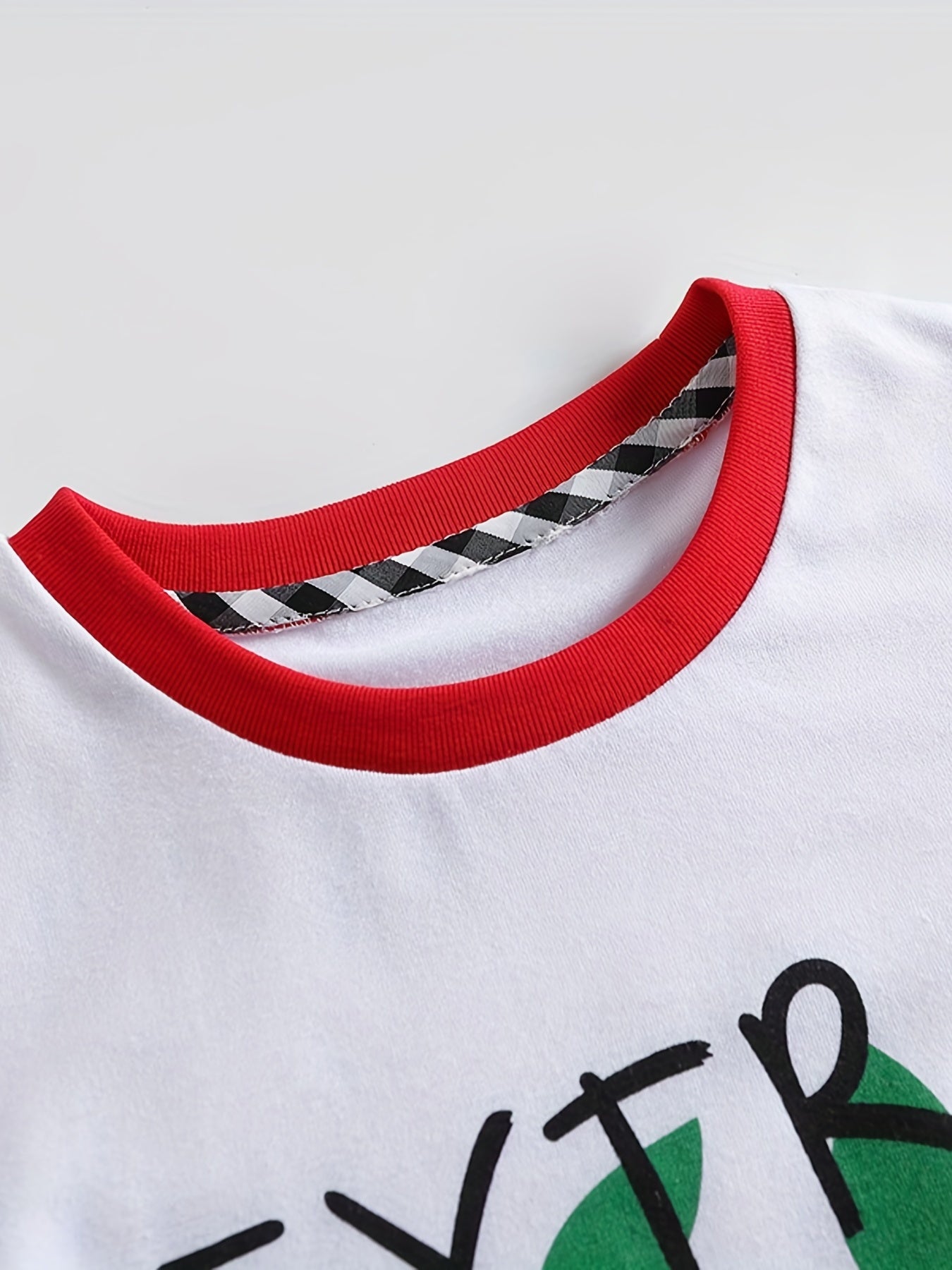 Fruit Print T shirt for Kids Summer Short-sleeve Top