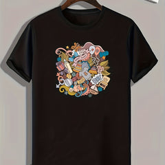 Baby Elements Pattern Print Men's Comfy Sports T-shirt Graphic Tee