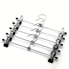 5pcs Metal Pants Clips Stainless Steel Antiskid Portable Scalable