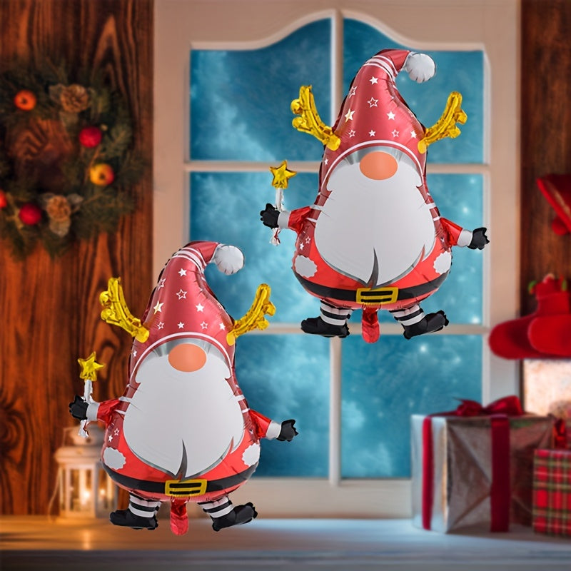 2pcs Santa Claus Doll Balloons Christmas Party Events Decoration