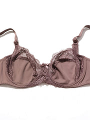 Bra Contrast Lace Bow Front Underwire Bra
