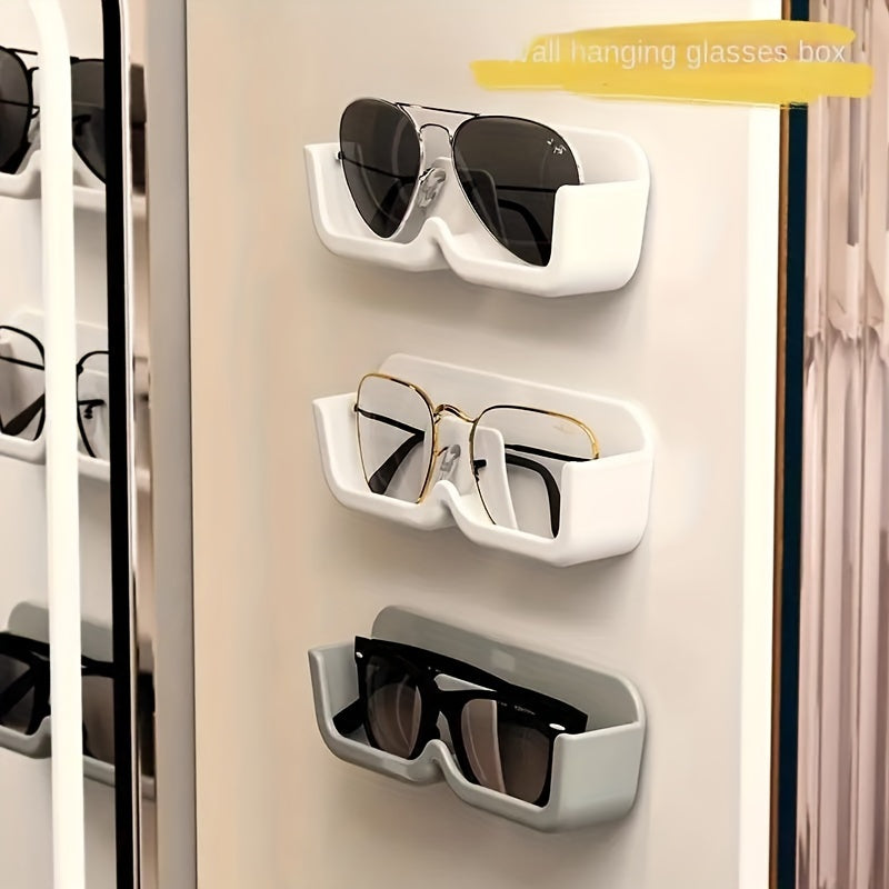 Wall Mounted Storage Box Small Floating Shelves Non Punching Glasses Wall Displa
