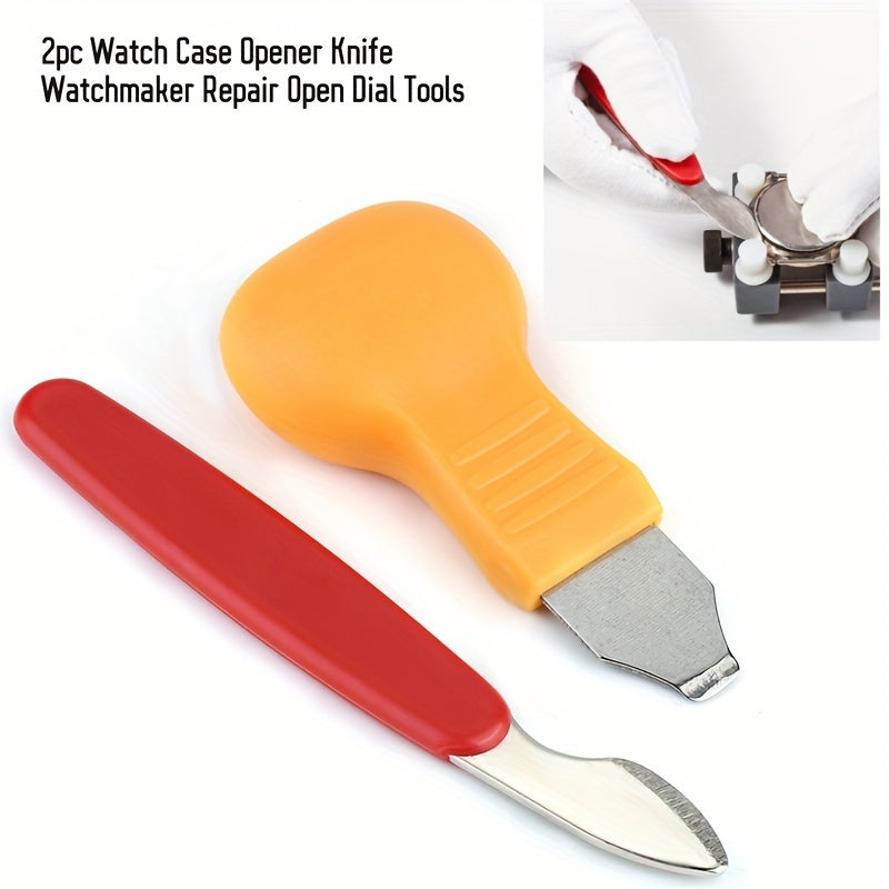 2pcs Watch Case Opener Stainless Steel Back Cover Remover Tool