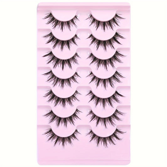Natural Look Anime Lashes Cosplay False Eyelashes 3D Wispy Eyelashes