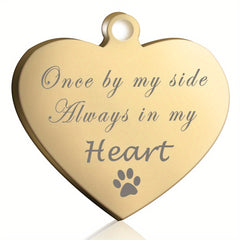 Personalized Heart Shaped Silver Pet Tag