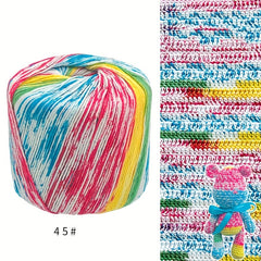 1pc DIY Knitting Crochet Cotton Thread All Cotton Dyed Wool Thread 132 89 Meter