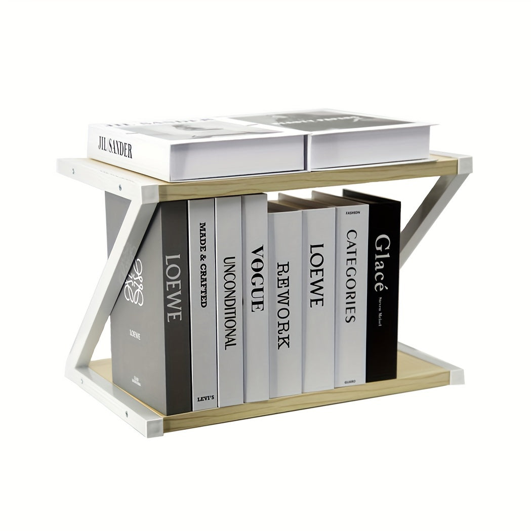 Desk Bookshelf Desktop Shelf Storage Rack Dormitory Study Table Cabinet