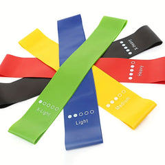 5pcs Yoga Resistance Tension Bands For Squat Hip Leg Exercise