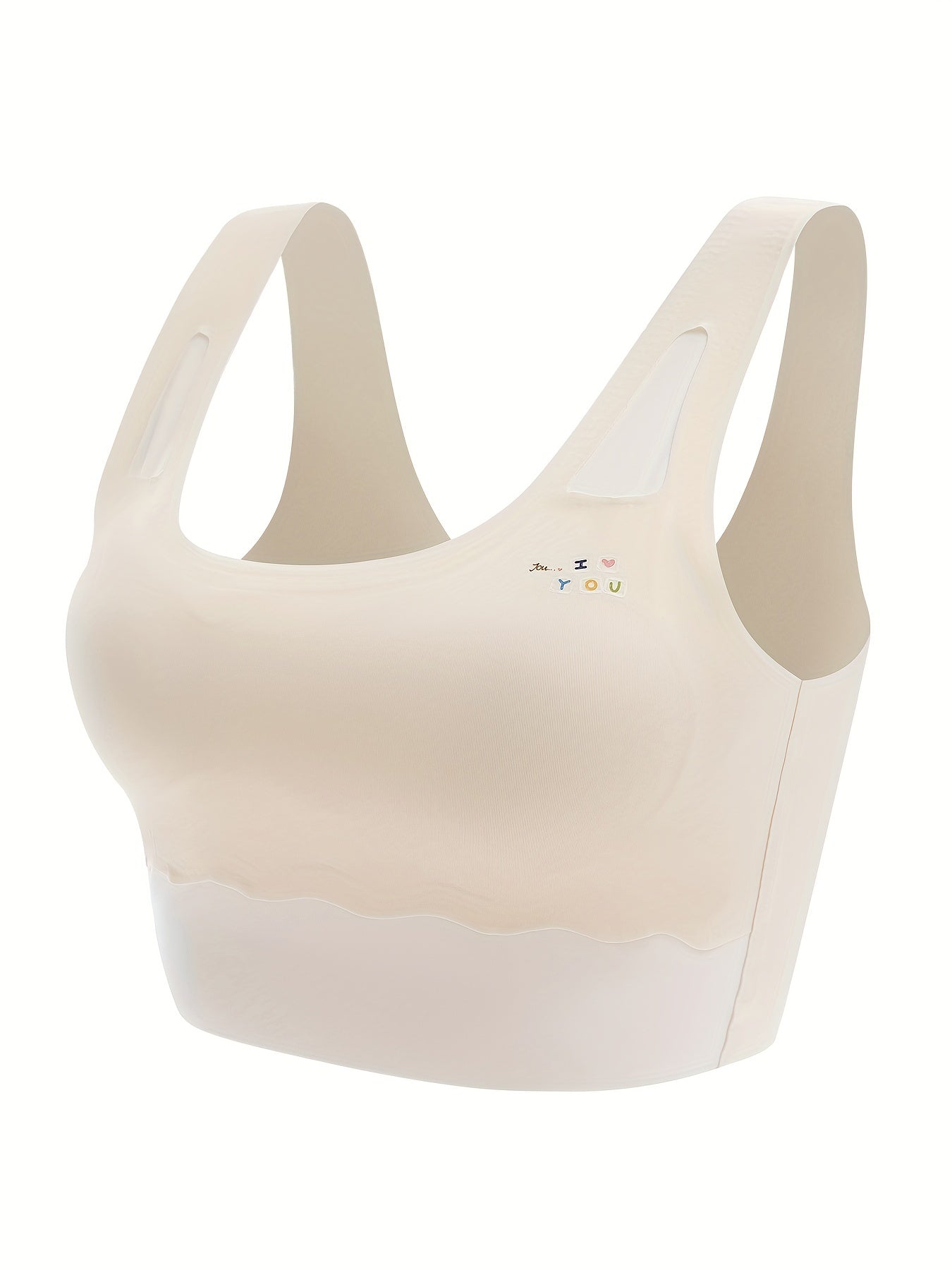 3pcs Seamless Bra Solid Underwear No Steel Ring Breathable Soft Bralette