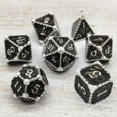 Metal Polyhedral Dice Set for D&D MTG RPG