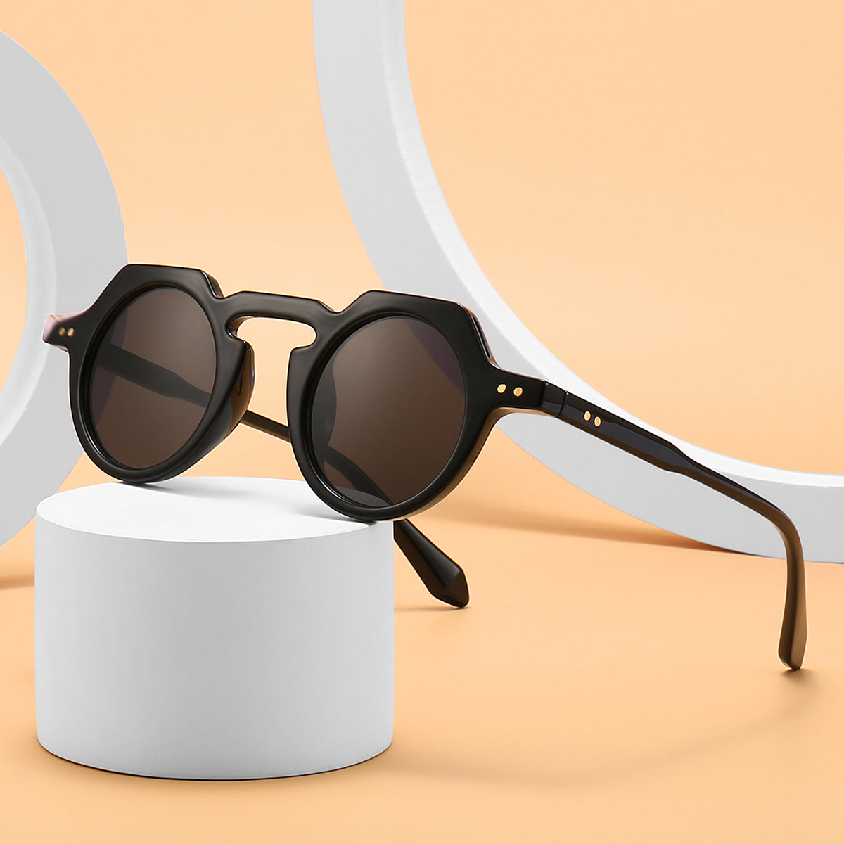 Vintage Round Frame Sunglasses