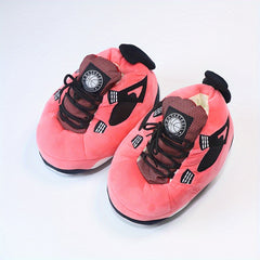 Men's Block Warm Comfy Non-slip Home Shoes Winter
