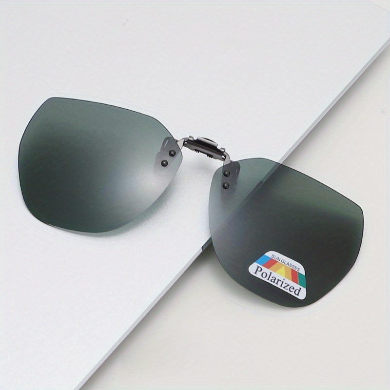 Edgeless Polarized Sunglasses With Mirror Clip Large Frame