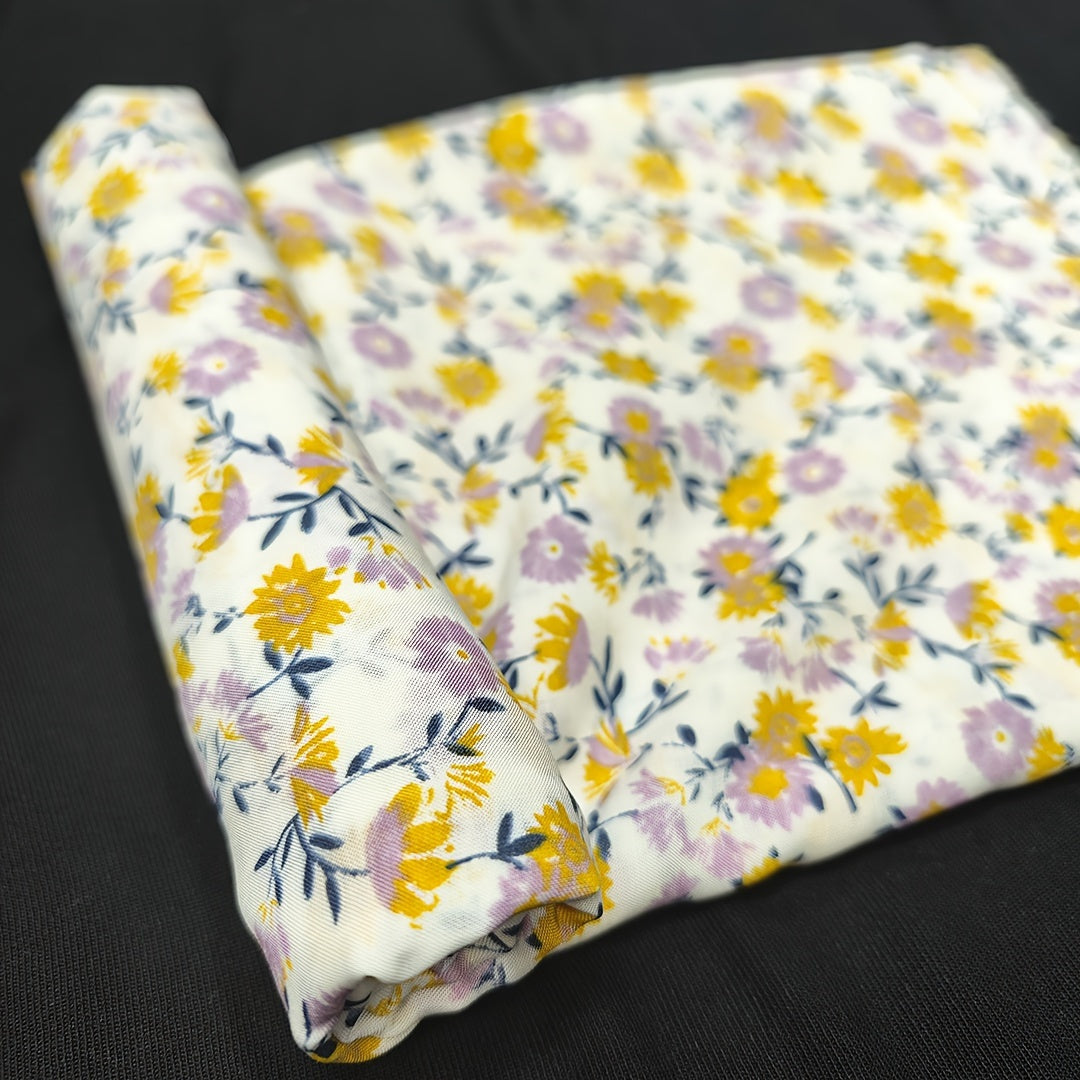 1yd Faux Cotton Fabric for DIY Pants Dress Quilts - Cut Size by Yard