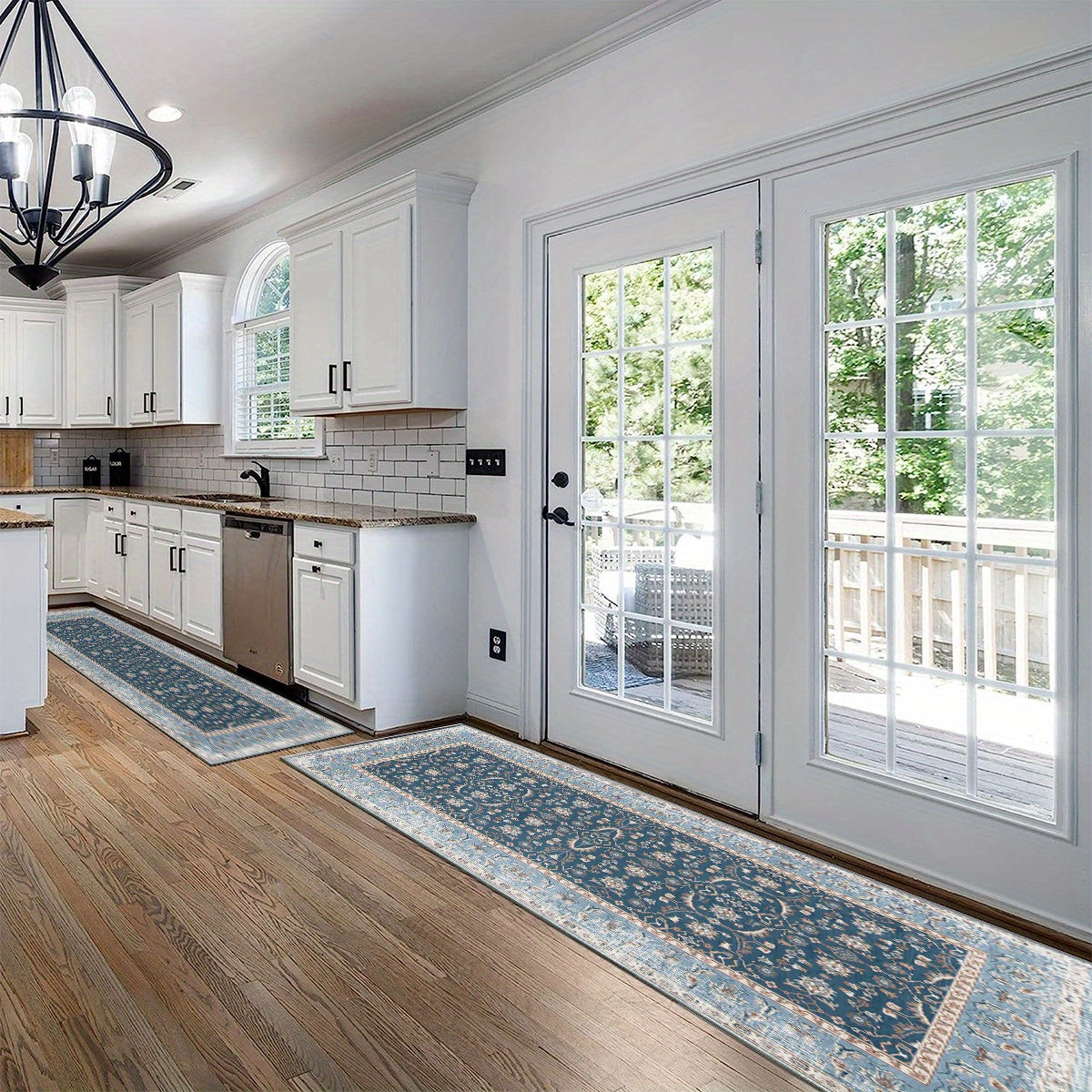 Washable Runner Rug Non Slip Boho Soft Kitchen Runner Rug