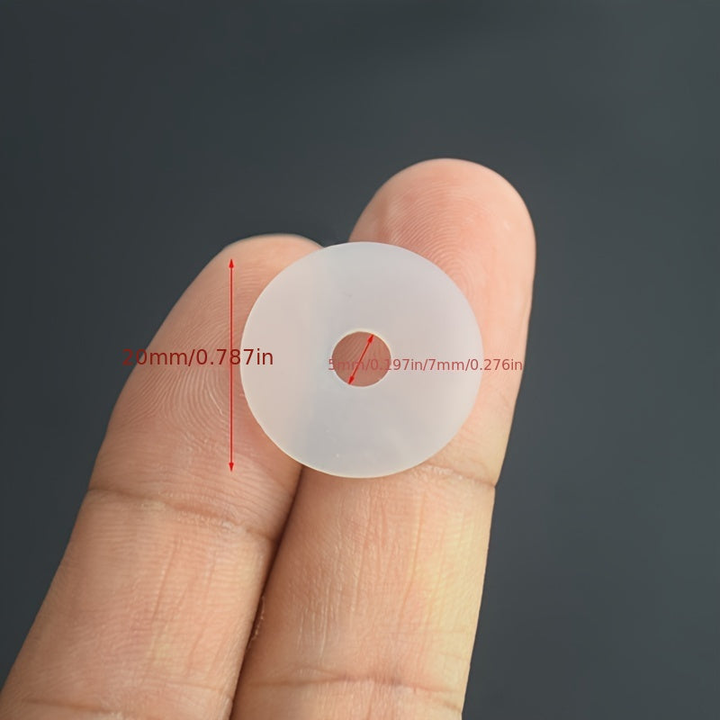 10pcs Bike French Valve Sticker Rubber Gasket Fixed Sticker