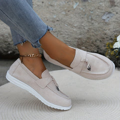 Metal Decor Lightweight Slip On Skate Shoes