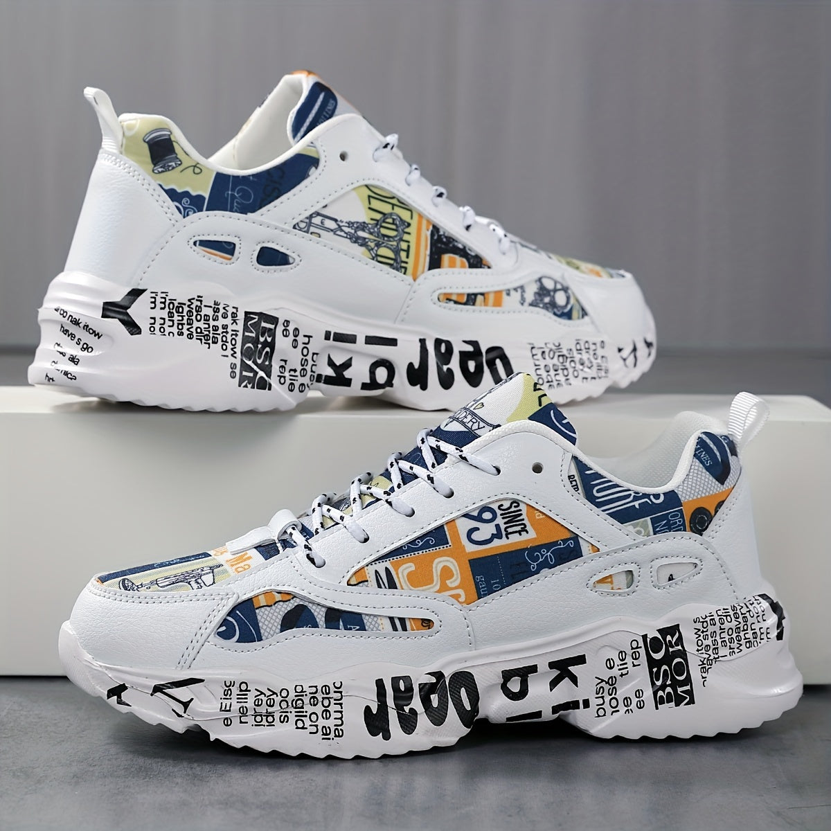 Print Non Slip Lightweight Running Shoes Wear Resistance Badminton Shoes