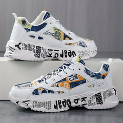 Print Non Slip Lightweight Running Shoes Wear Resistance Badminton Shoes
